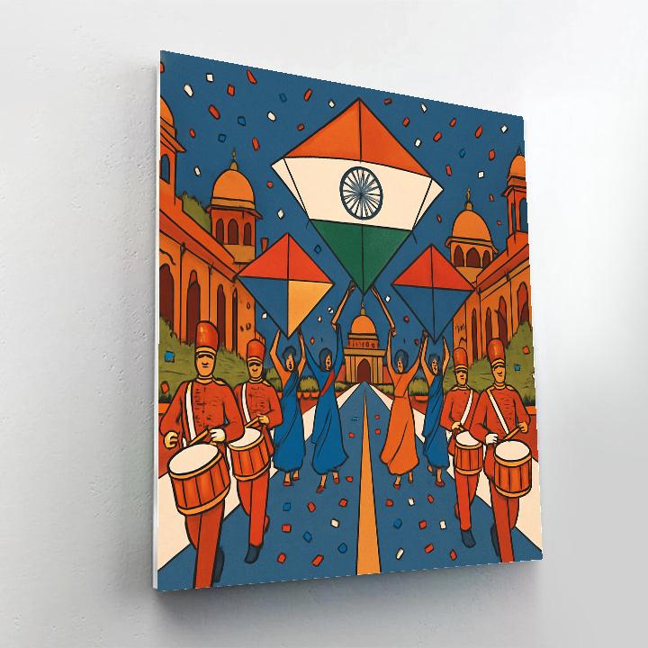 Parade Of Kites National Skyline DIY paint by numbers