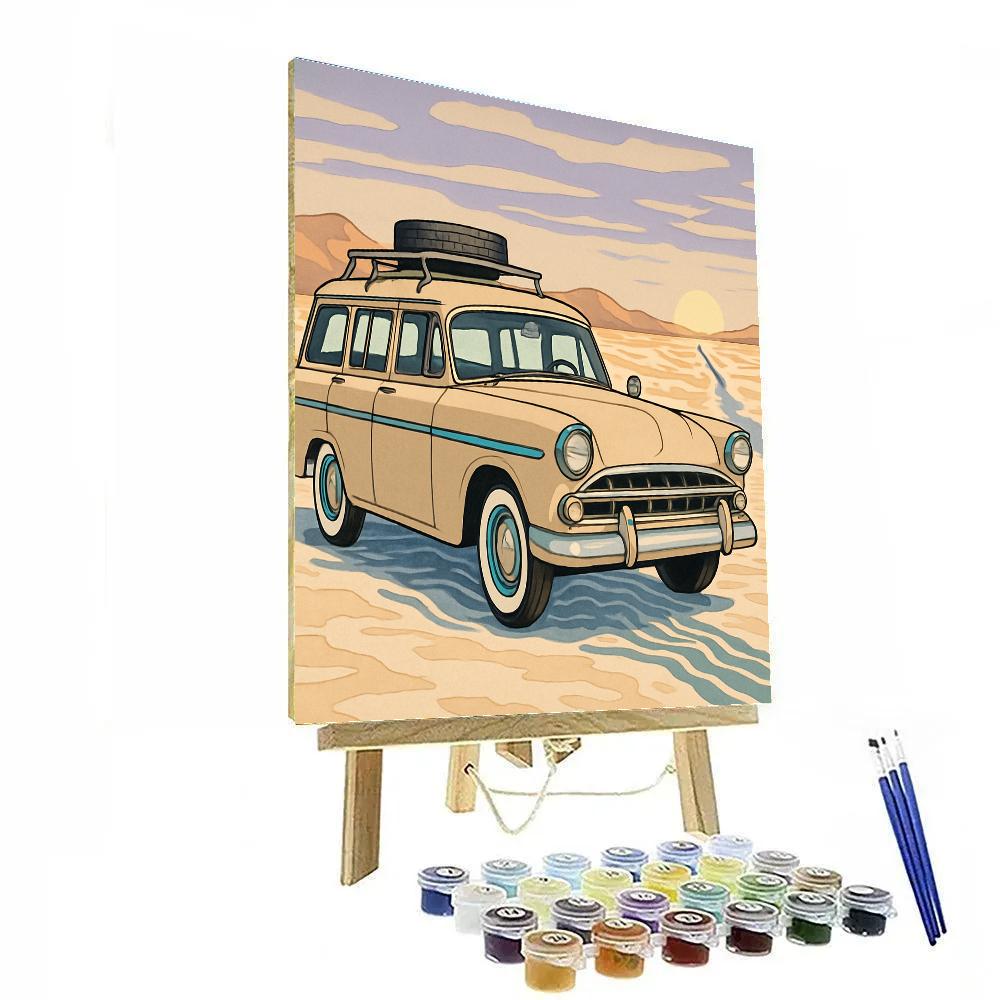 Dune Mirage Road Trip With Cars Number painting