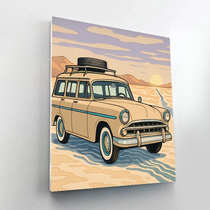 Dune Mirage Road Trip With Cars Number painting