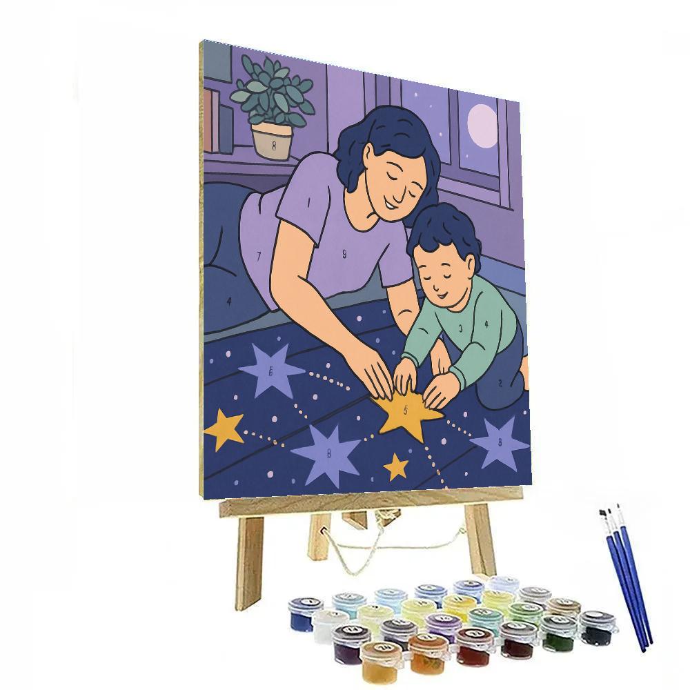 Mother With Constellation Quilt paint by numbers