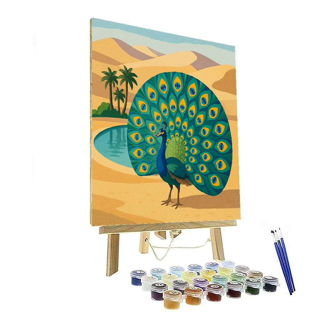 Windcarved Dunes With Peacock Oasis paint by color