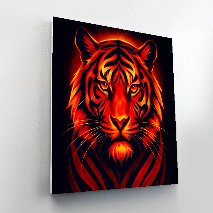 Molten Horizon Tiger Gaze paint by numbers