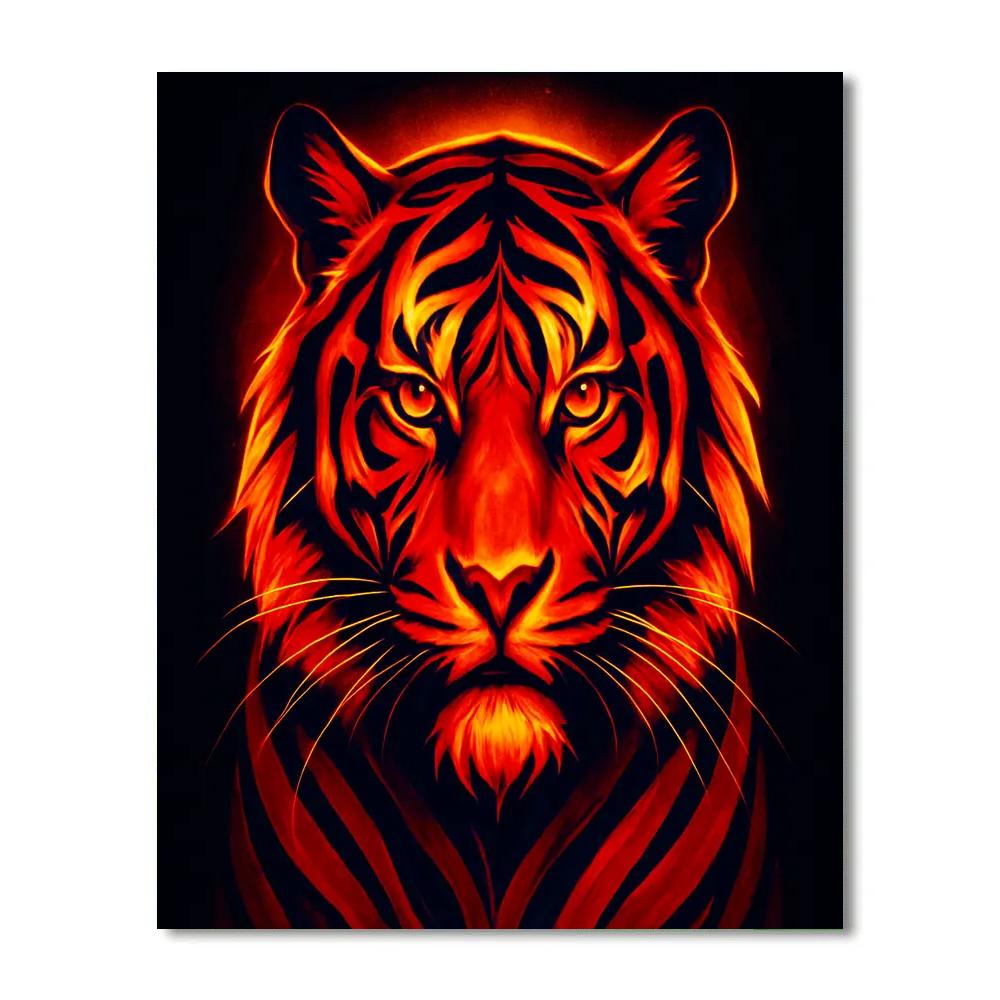 Molten Horizon Tiger Gaze paint by numbers