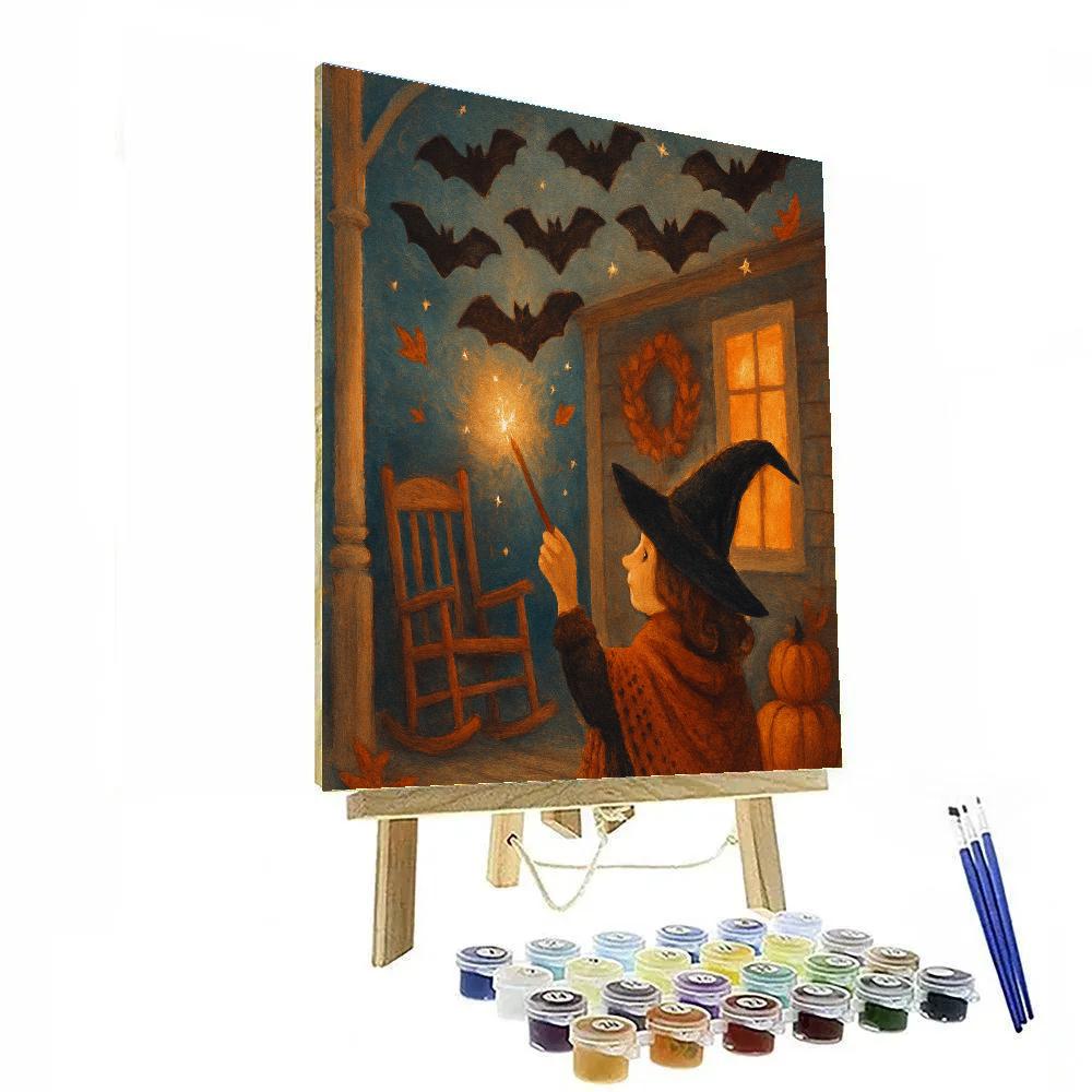 Autumn Porch Orchestra Of Tiny Bats Numbered painting kits