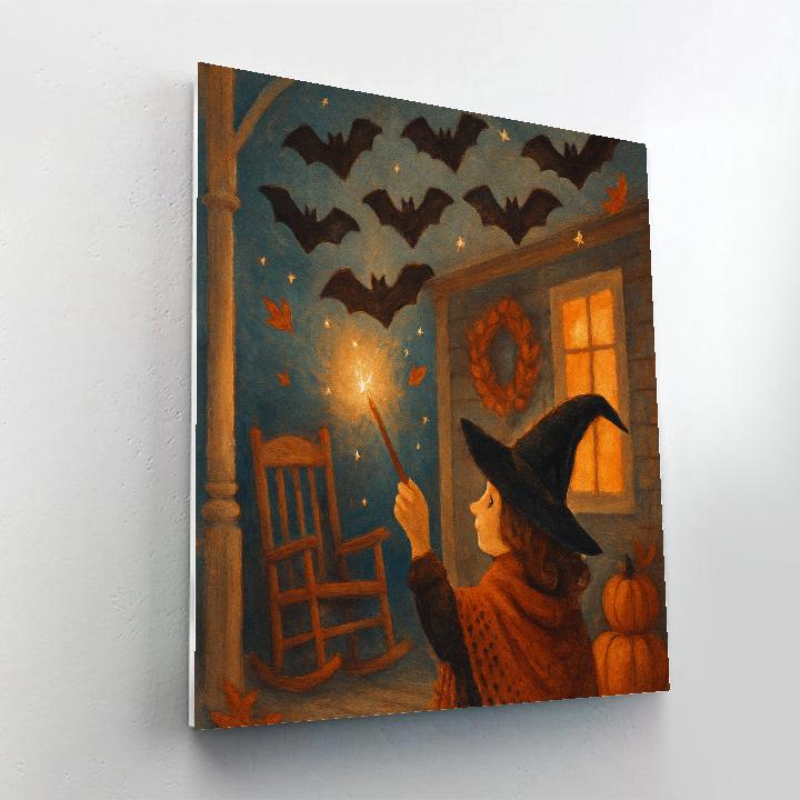 Autumn Porch Orchestra Of Tiny Bats Numbered painting kits