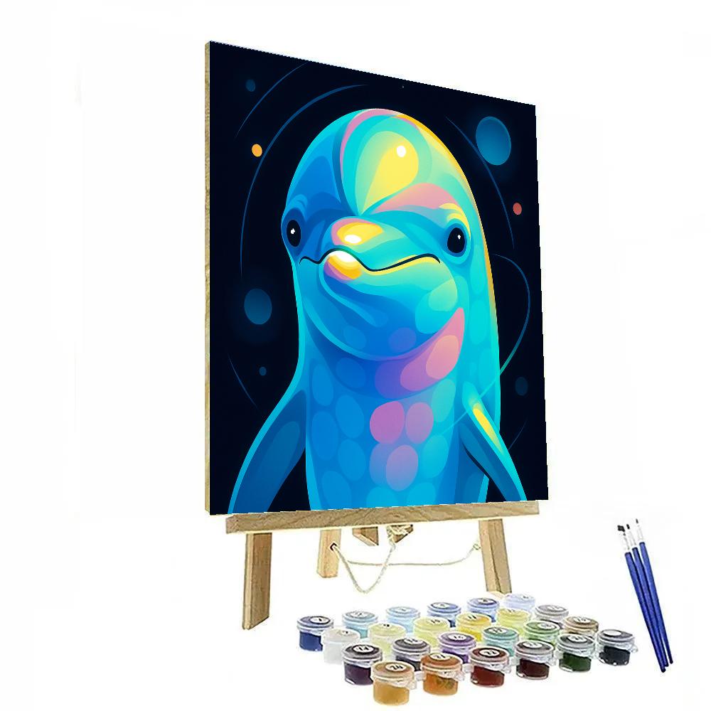 Orbit Bloom Dolphin Portrait Paint by numbers kits