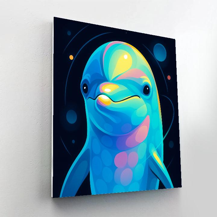 Orbit Bloom Dolphin Portrait Paint by numbers kits