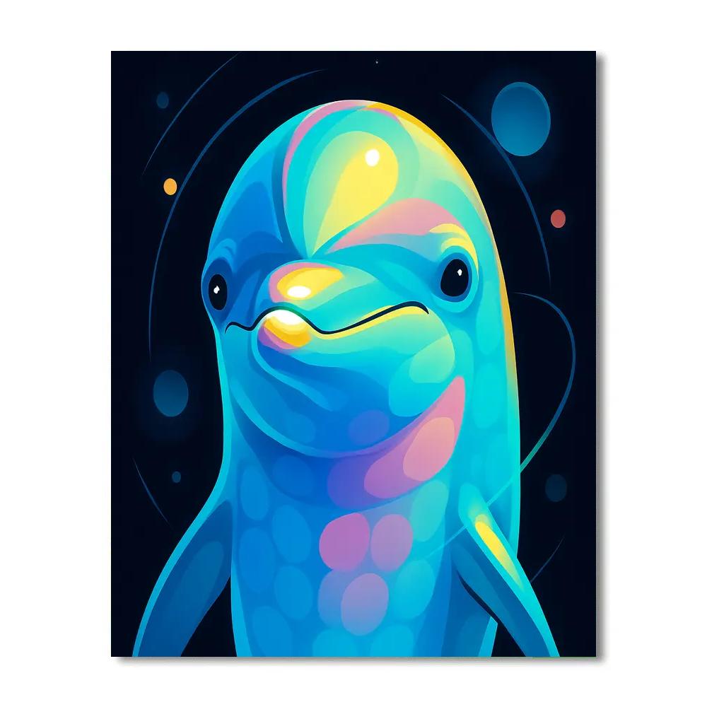 Orbit Bloom Dolphin Portrait Paint by numbers kits