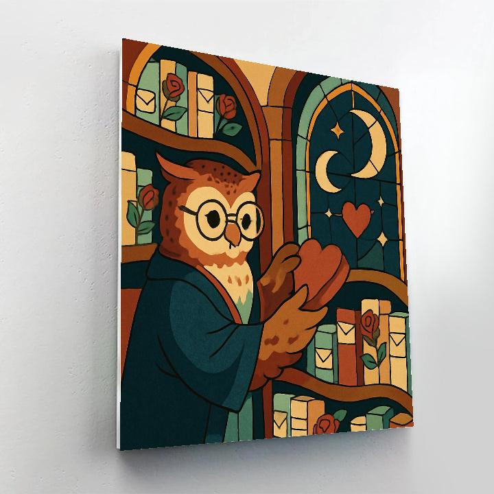 Valentines Day Library Of Whispering Hearts painting number kit