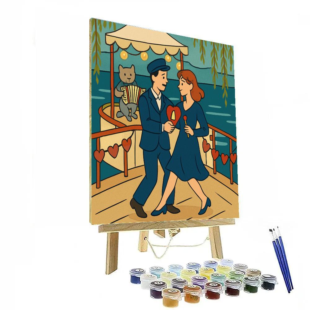 Valentines Day Riverboat Dance Lesson Paint by numbers kits