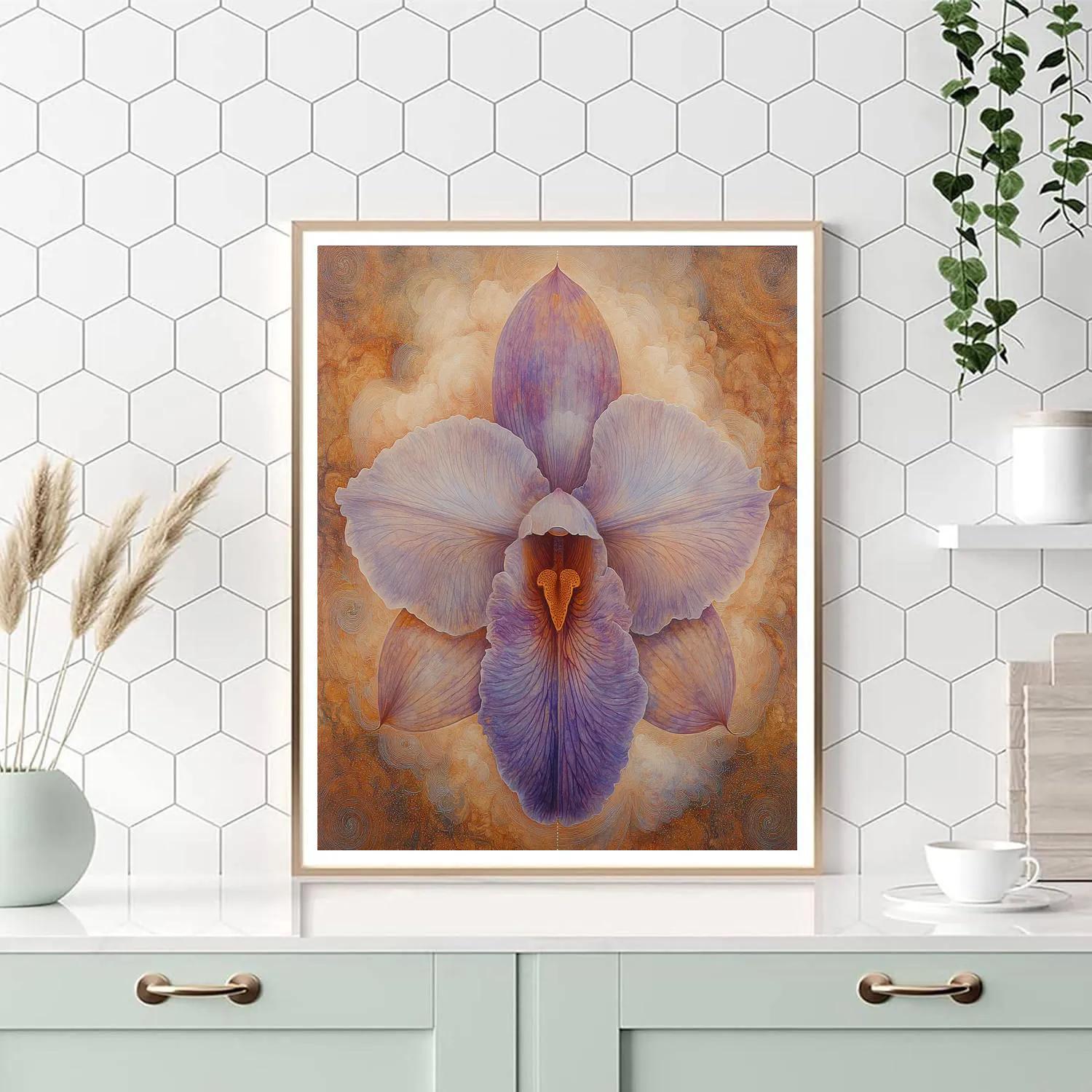 Leonardo Da Vinci Inspired Orchid Nebula Study Painting by numbers kit