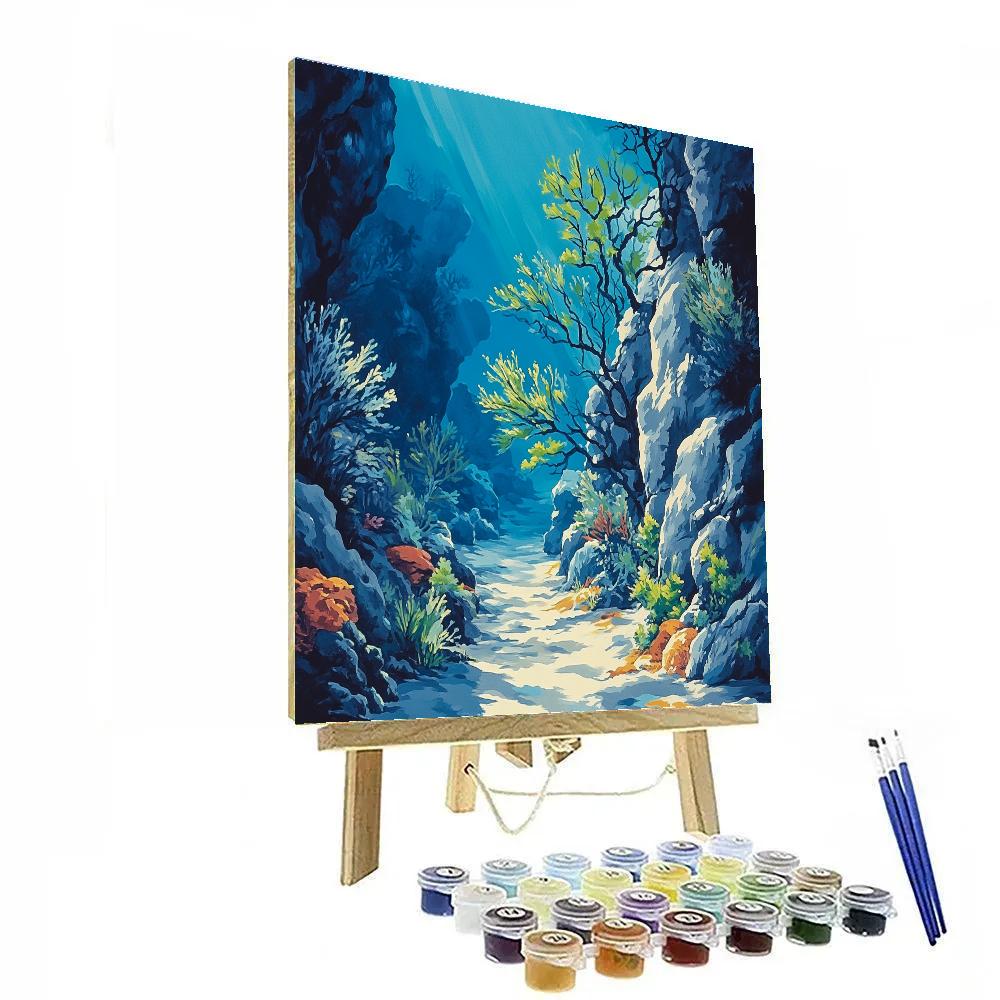 Michelangelo Inspired Eclipse Reef Number painting