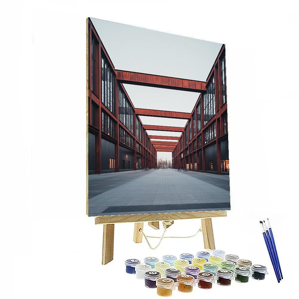 Industrial Poetry At Zollverein Coal Mine Complex Essen Germany Numbered painting kits