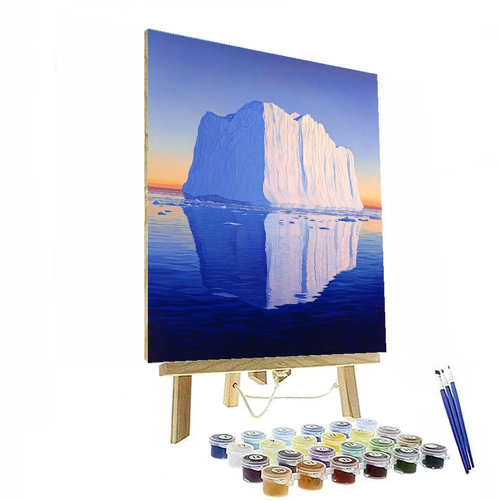 Lawren Harris Inspired Cathedral Iceberg At Polar Dawn painting number kit