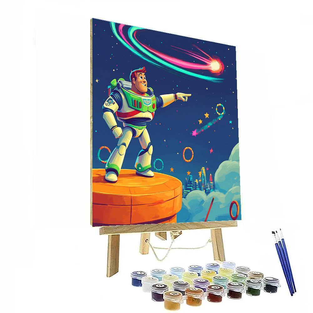 Buzz Lightyear Comet Training Course Numbered painting kits