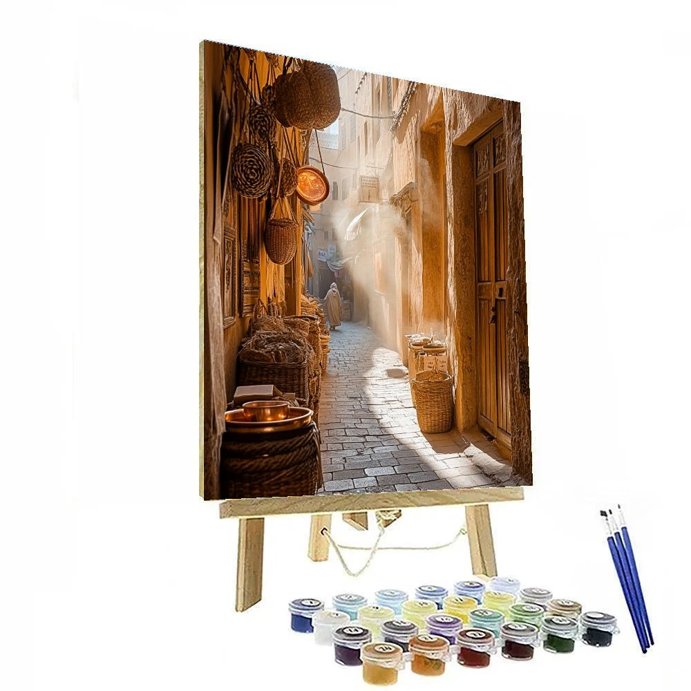 Stone Labyrinth Of The Medina Alleys Fez Morocco Paint by numbers kits