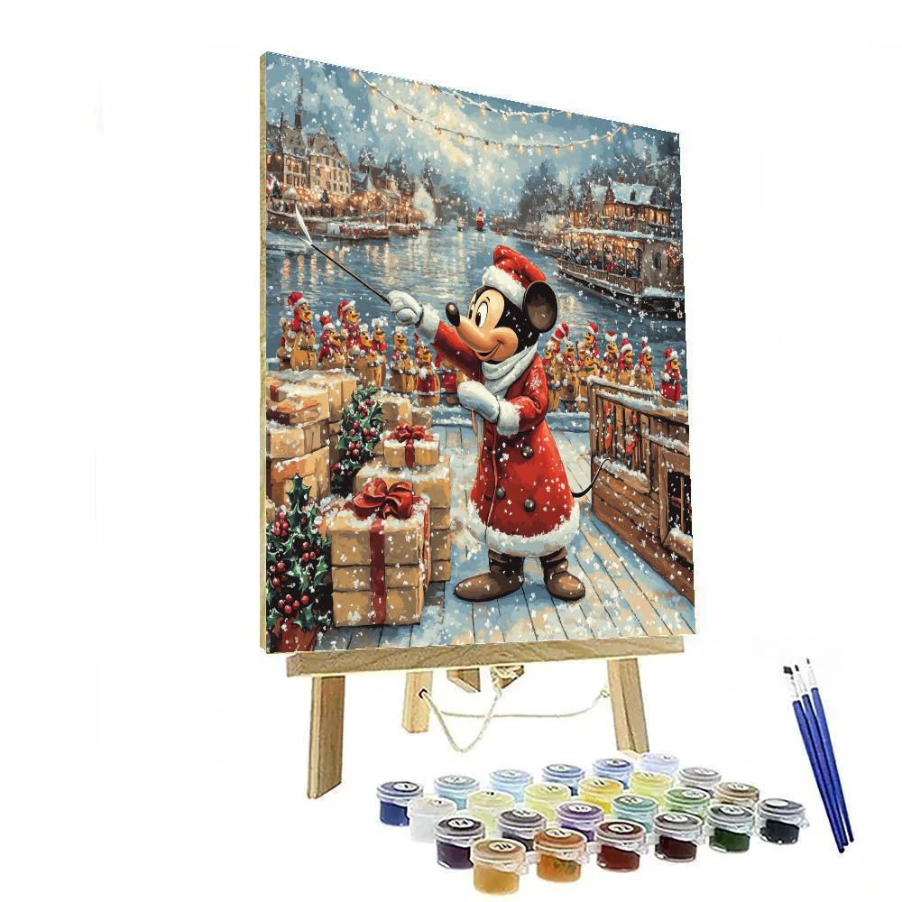 Toy Workshop Parade On The Storybook Riverboat painting number kit
