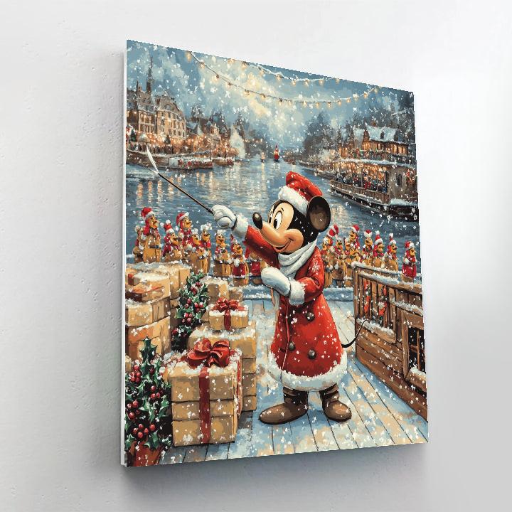 Toy Workshop Parade On The Storybook Riverboat painting number kit