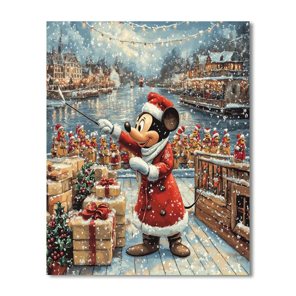 Toy Workshop Parade On The Storybook Riverboat painting number kit