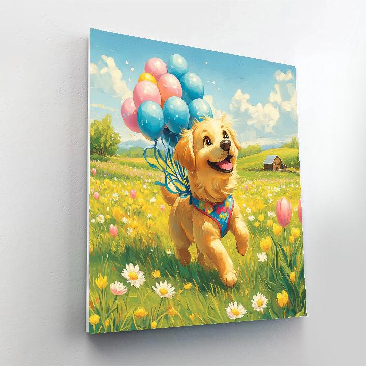 Dug Balloon Meadow Patrol painting number kit