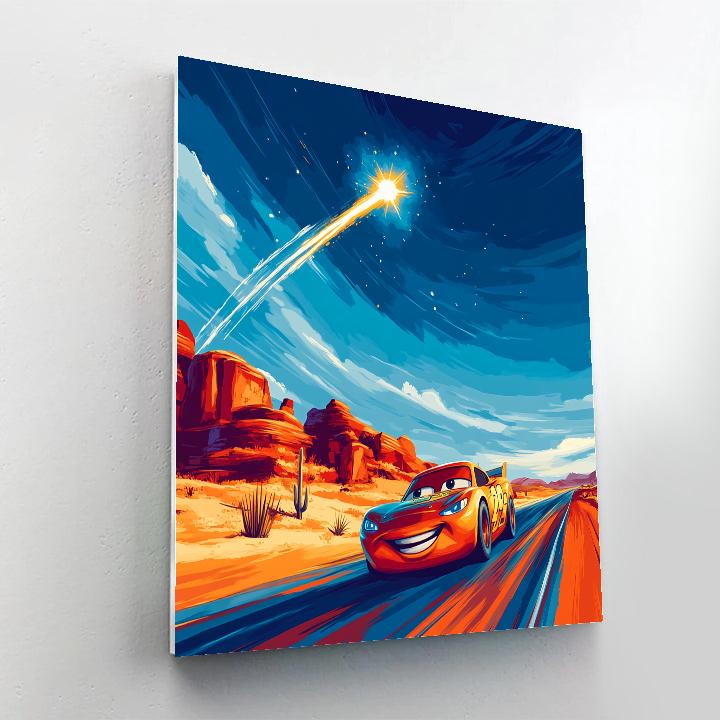 Lightning McQueen Desert Meteor Dash painting number kit