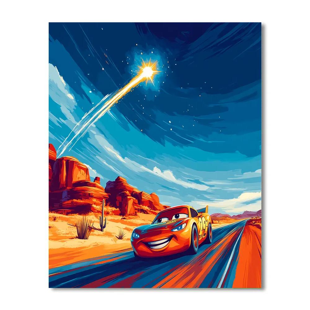 Lightning McQueen Desert Meteor Dash painting number kit