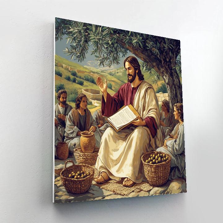 Parables With Jesus In The Orchard Classroom Paint by numbers kits