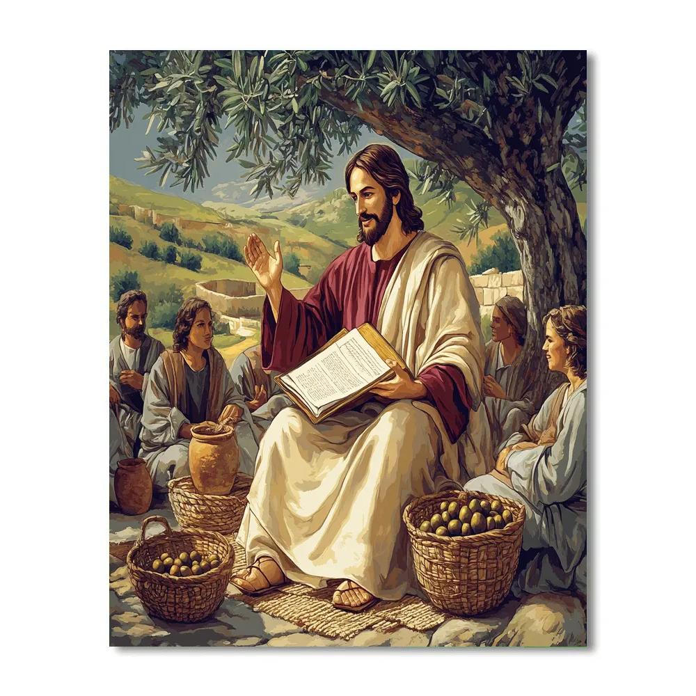 Parables With Jesus In The Orchard Classroom Paint by numbers kits