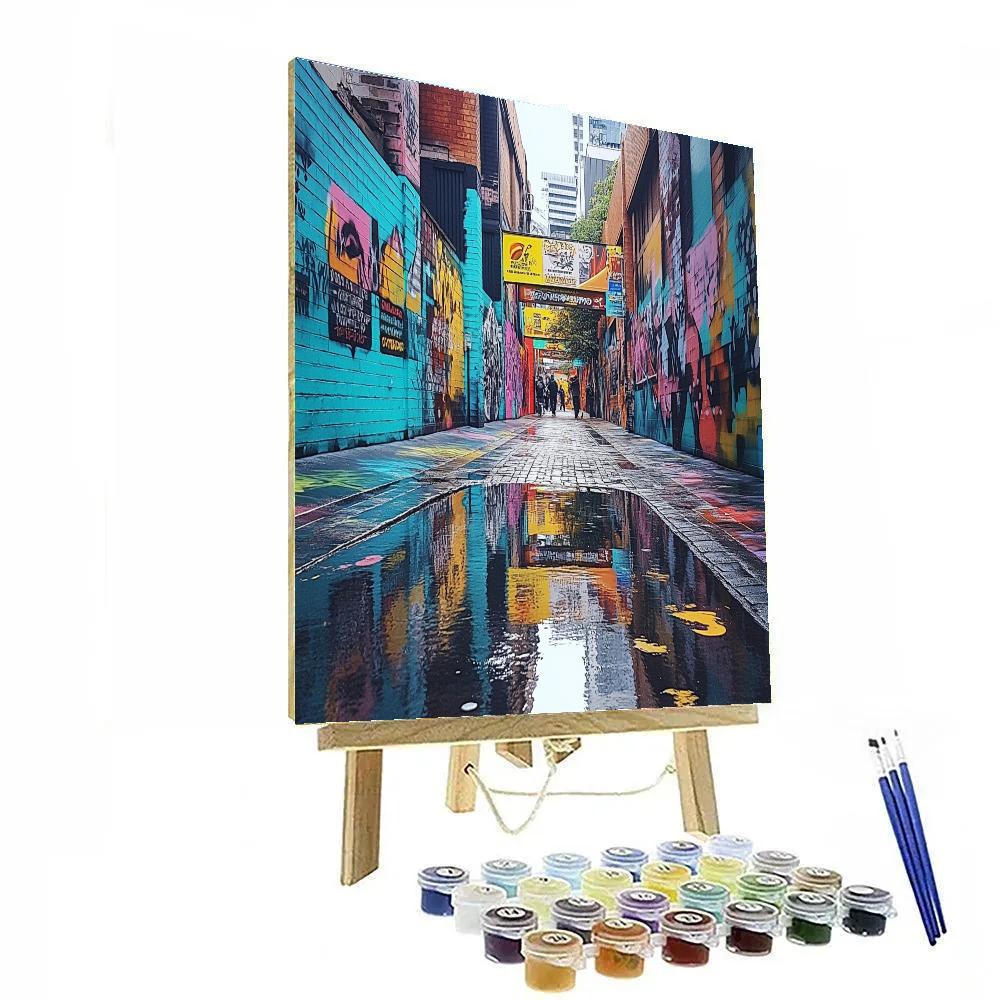 Street Art Lanes Of Hosier Lane Melbourne Australia painting number kit