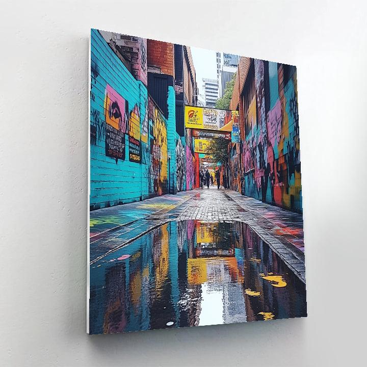 Street Art Lanes Of Hosier Lane Melbourne Australia painting number kit