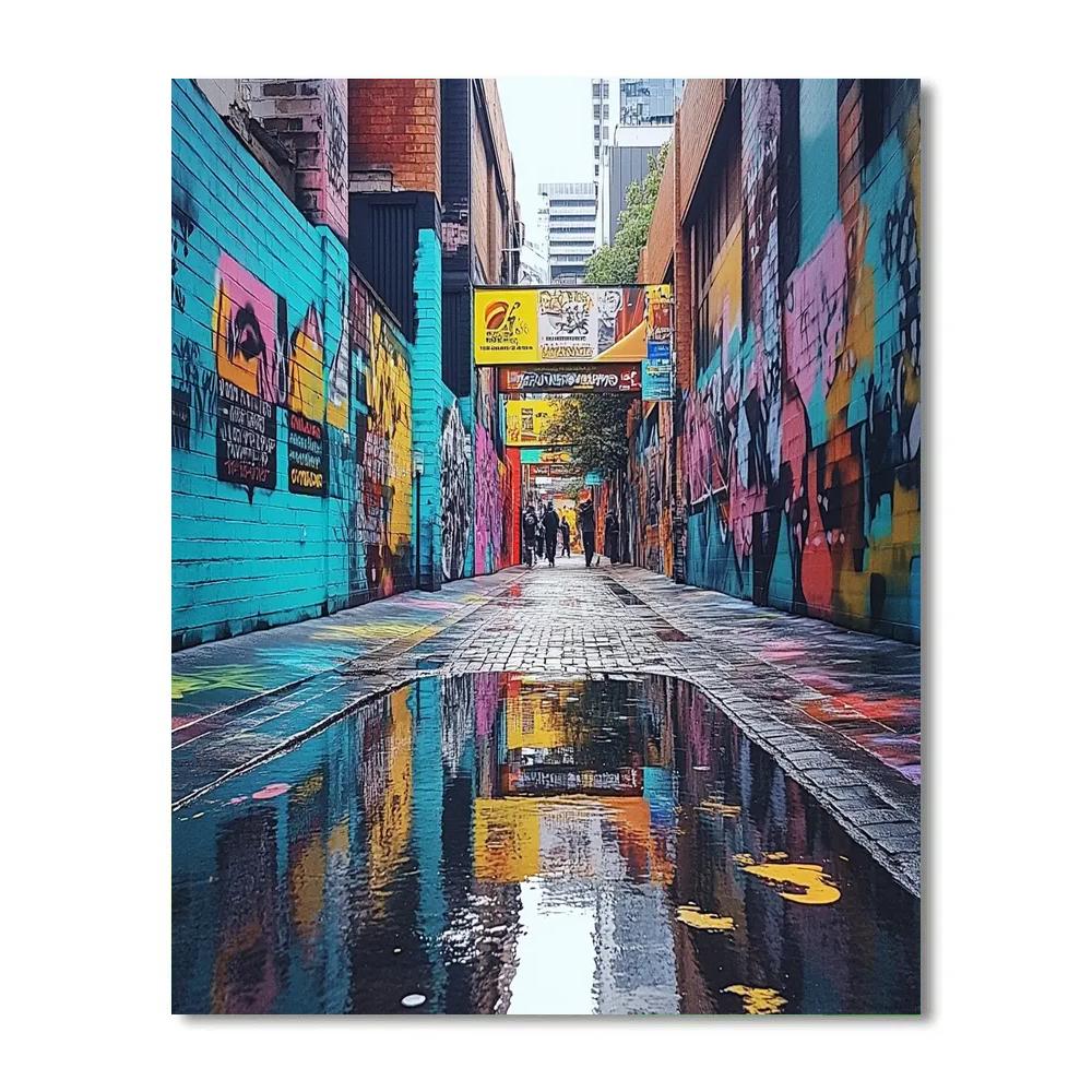 Street Art Lanes Of Hosier Lane Melbourne Australia painting number kit