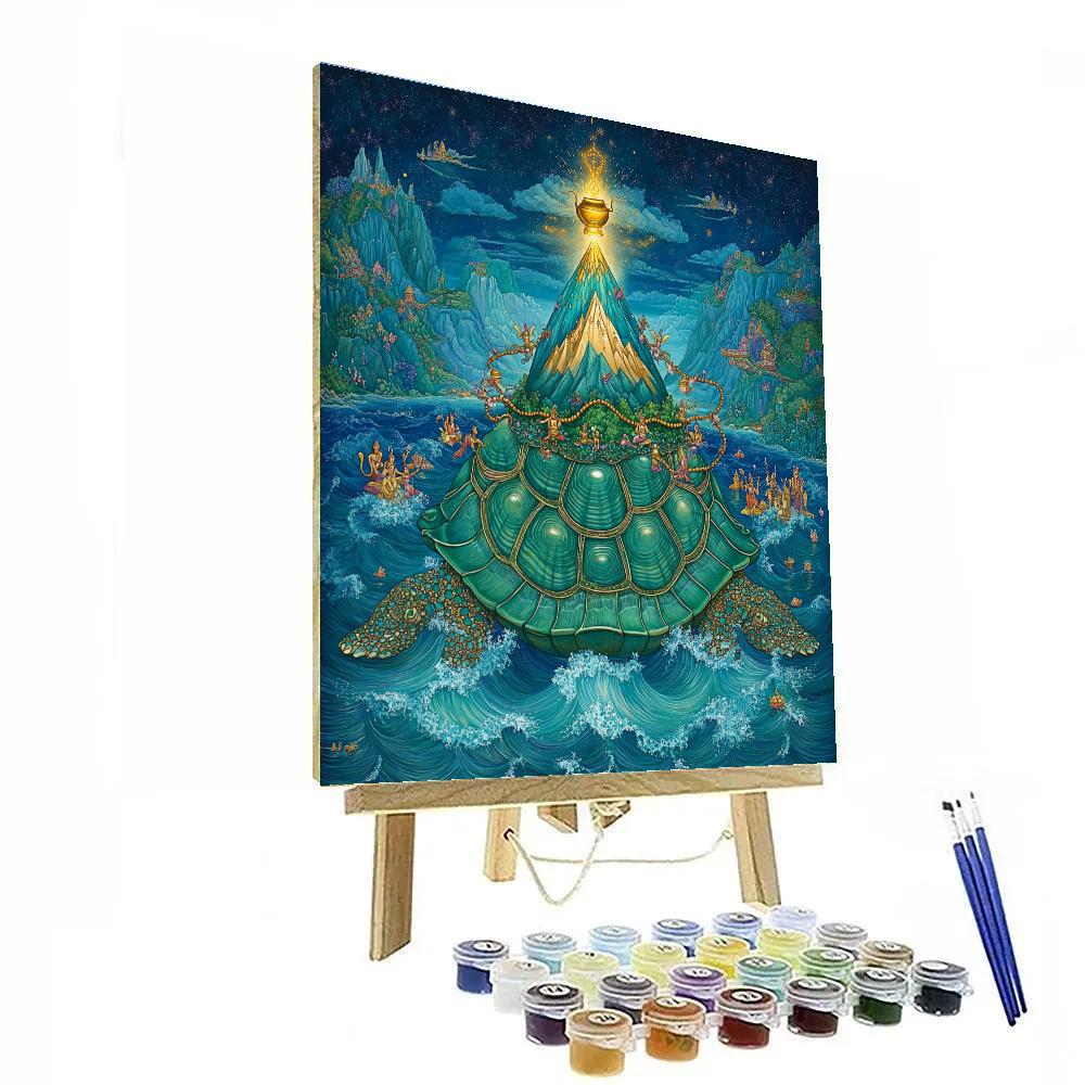 Kurma Bearing The Mountain Of Nectar painting number kit