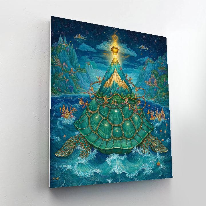 Kurma Bearing The Mountain Of Nectar painting number kit