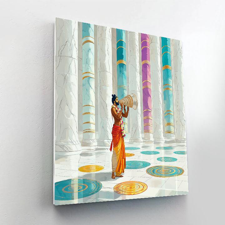 Vishnu In The Palace Of Conch Echoes Painting by numbers kit