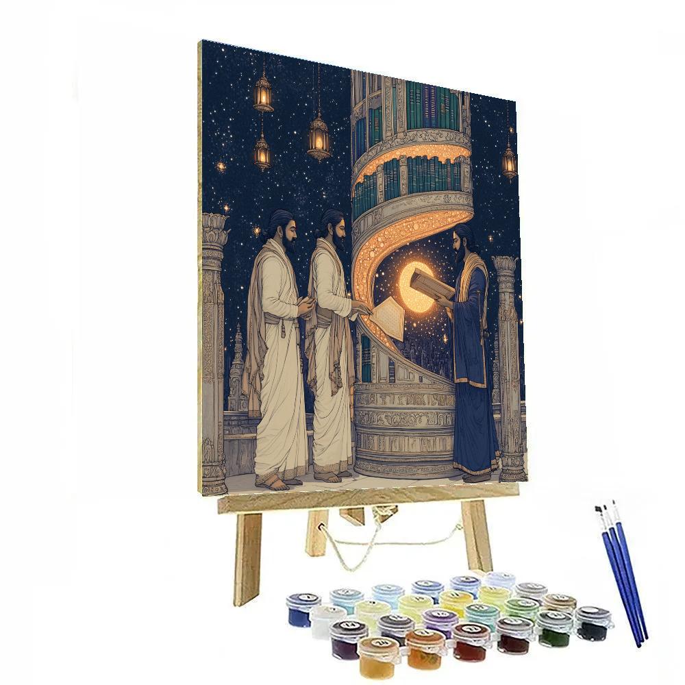 Celestial Library For Brahma Paint by numbers art