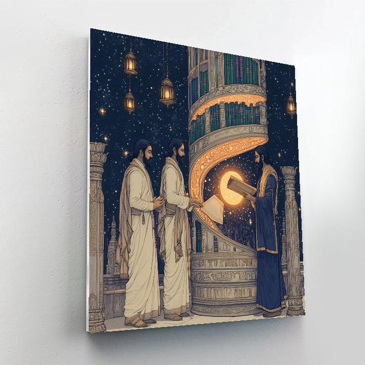 Celestial Library For Brahma Paint by numbers art