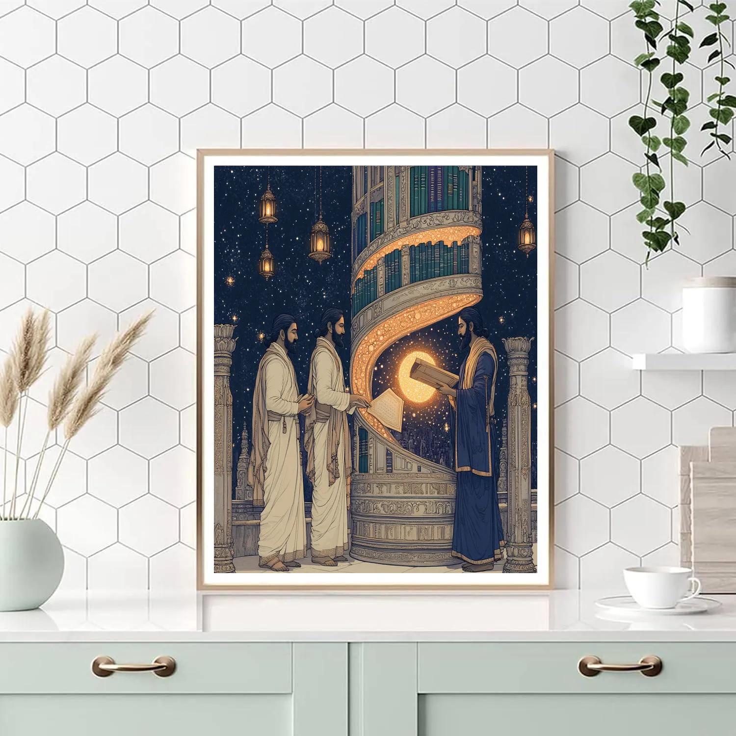 Celestial Library For Brahma Paint by numbers art