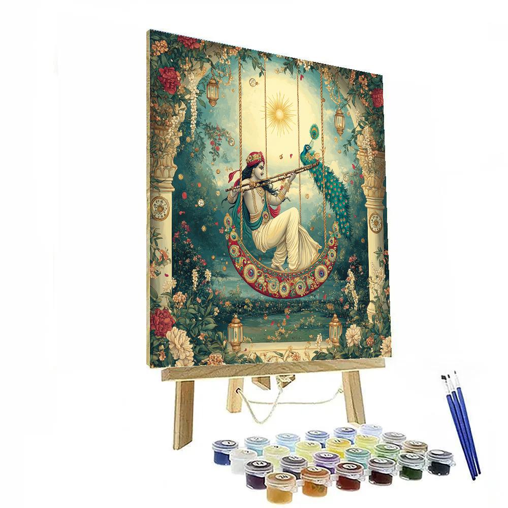 Krishna And The Time Dilation Swing painting number kit