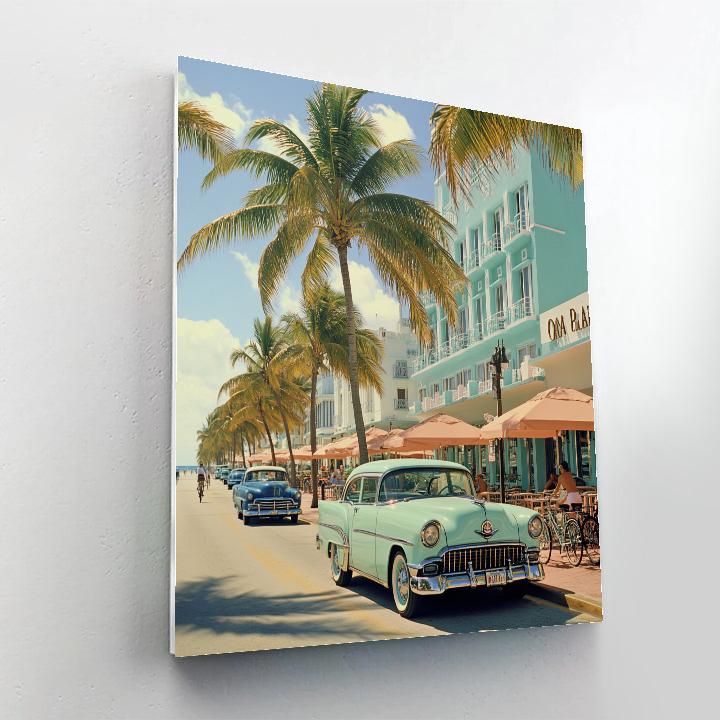 Art Deco Shores At Ocean Drive Miami Beach United States Numbered painting kits