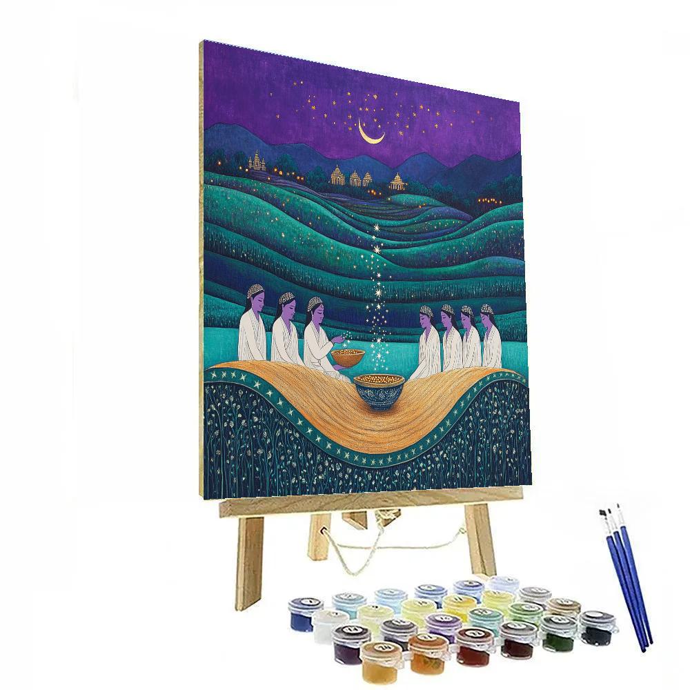 Brahma Star Seed Ceremony Paint by numbers art