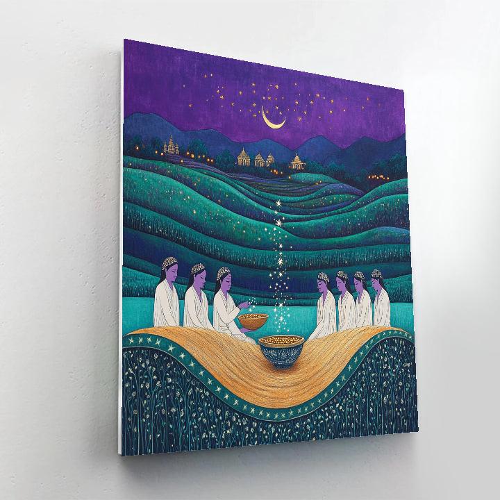 Brahma Star Seed Ceremony Paint by numbers art