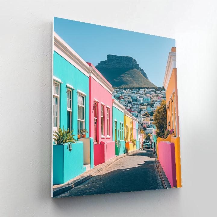 Color Blocks Of The Bo Kaap Streets Cape Town South Africa Paint by numbers art