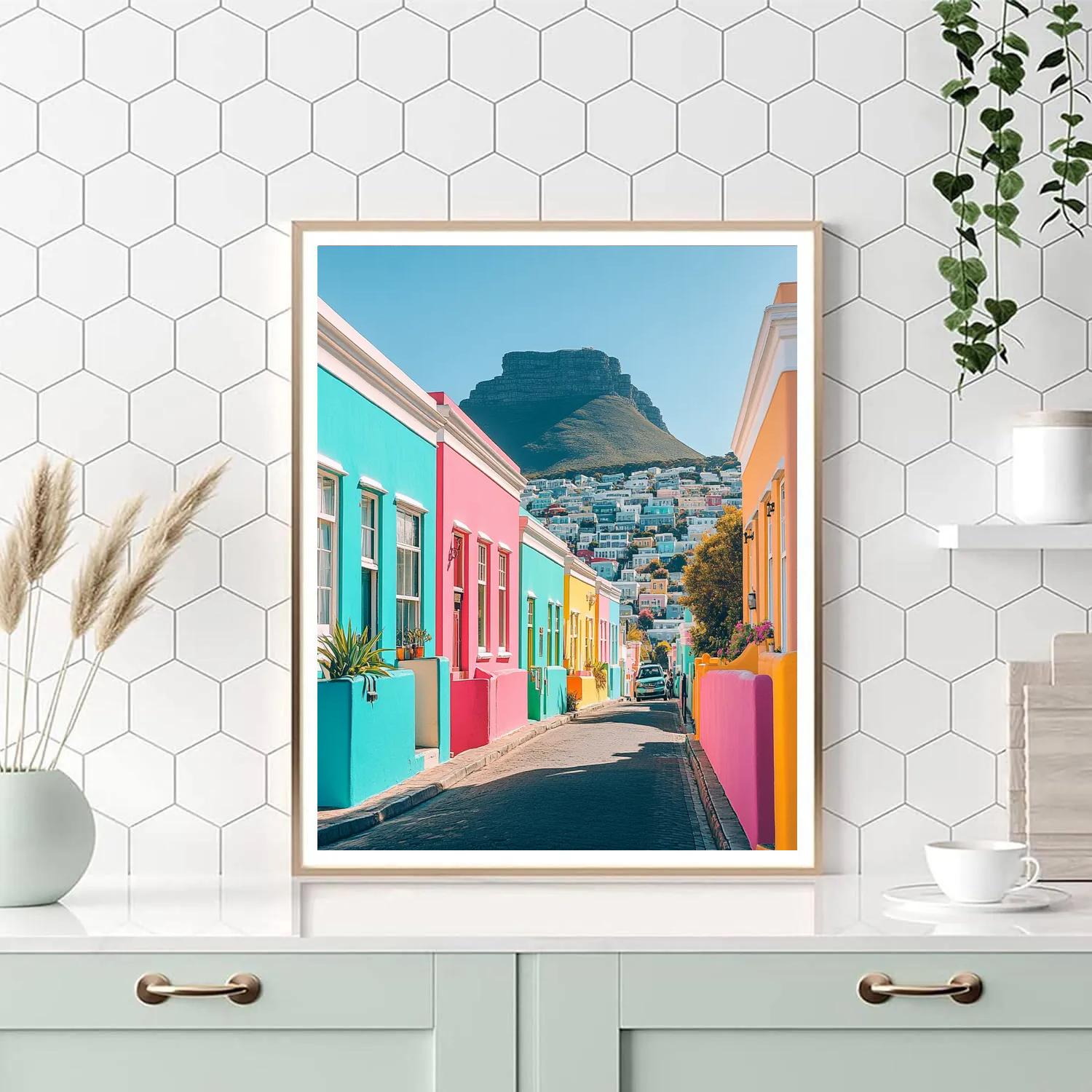 Color Blocks Of The Bo Kaap Streets Cape Town South Africa Paint by numbers art