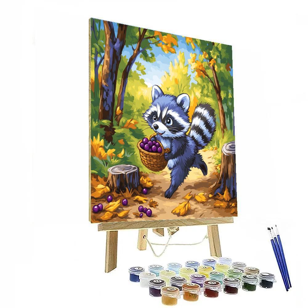 Meeko Berry Basket Woodland Dash paint by color