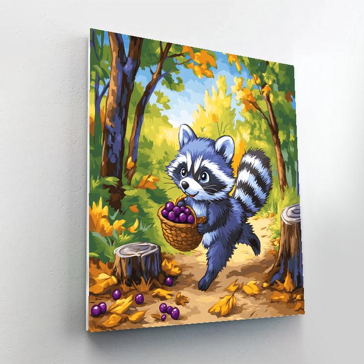 Meeko Berry Basket Woodland Dash paint by color