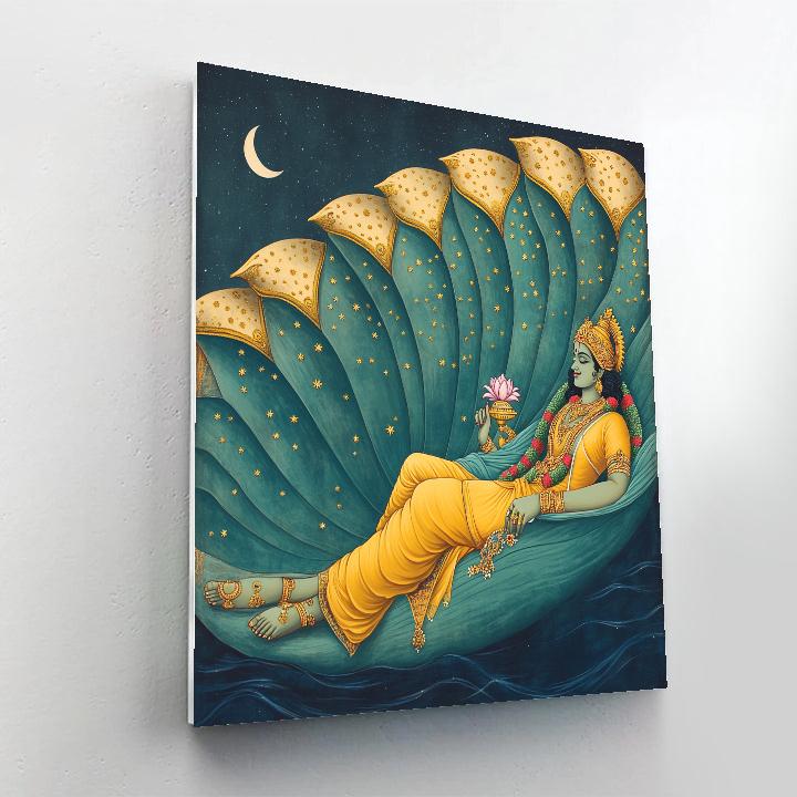 Ananta Shesha As A Star River Throne painting number kit