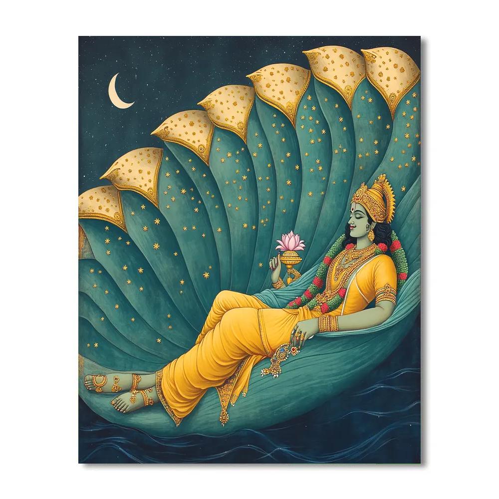 Ananta Shesha As A Star River Throne painting number kit