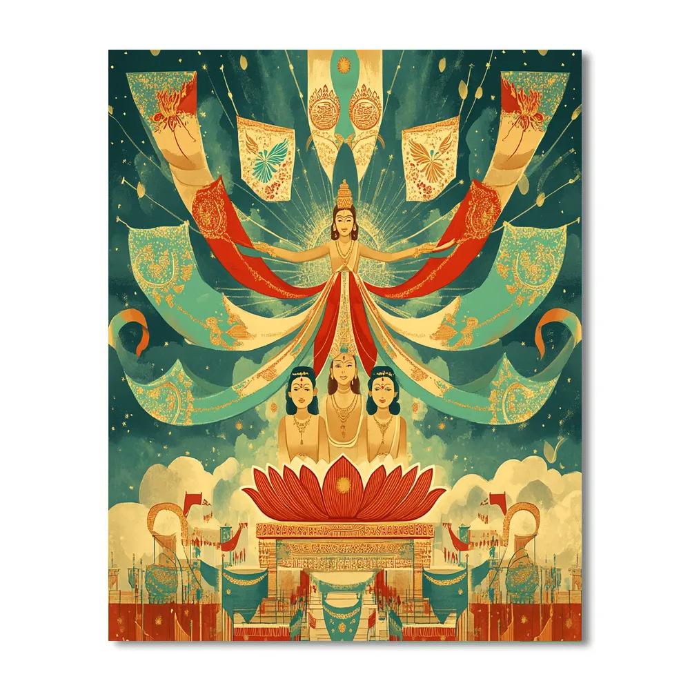 Brahma Festival Of Four Winds Numbered painting kits