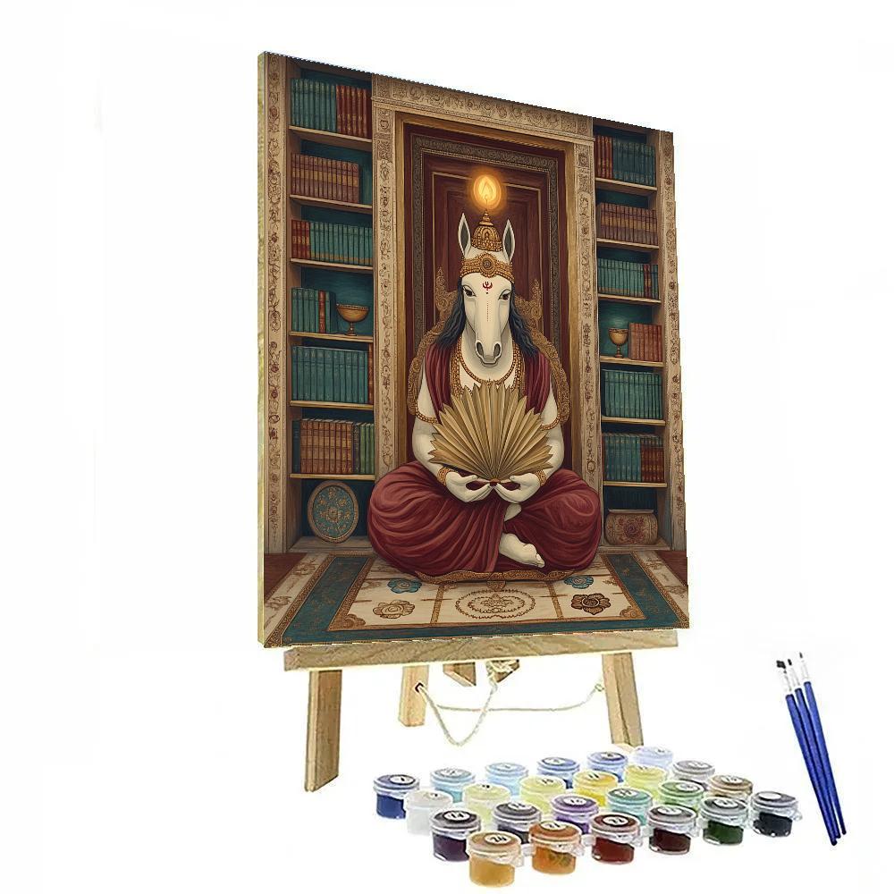Hayagriva Library Of Radiant Scrolls Number painting