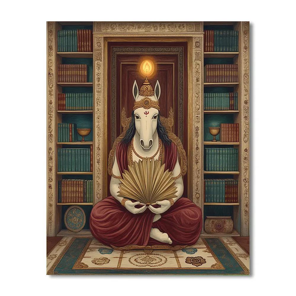 Hayagriva Library Of Radiant Scrolls Number painting